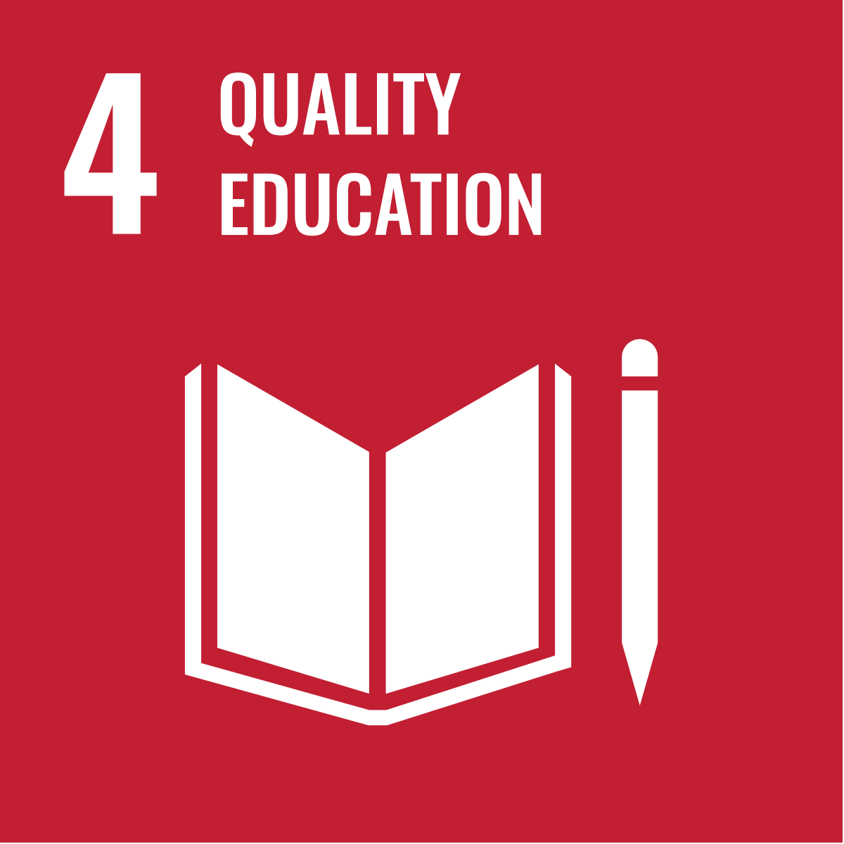 Icon for 'Sustainable Development Goal 4
